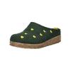 Hausschuh HAFLINGER "Haflinger Hausschuhe Filz", Damen, Gr. 41, grün, Filz, casual, Schuhe