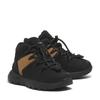 Schnürboots TIMBERLAND "SPRINT TREKKERMID BUNGEE SNEAKER", Gr. 37, schwarz (schwarz nubuck w wheat), Leder, sportlich, Schuhe, Winterstiefel, Schnürstiefel, Winterschuhe