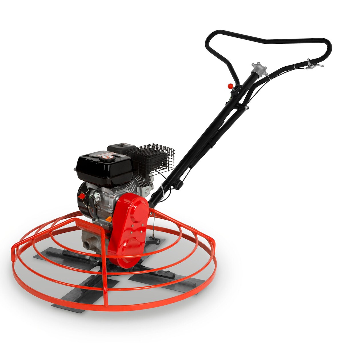 EBERTH Flügelglätter 96 cm, 6,5 PS Benzin, inkl. Glättteller, 4-Takt, 196 ccm, für Beton, Estrich, Putz, glatte Oberflächen Image