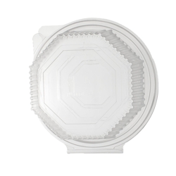 DayBays 500 Stk. Haushaltsbox PP 375 ml 144x140x51 mm 8 Eckig Salat-Box R8 mit anhängendem Deckel Image