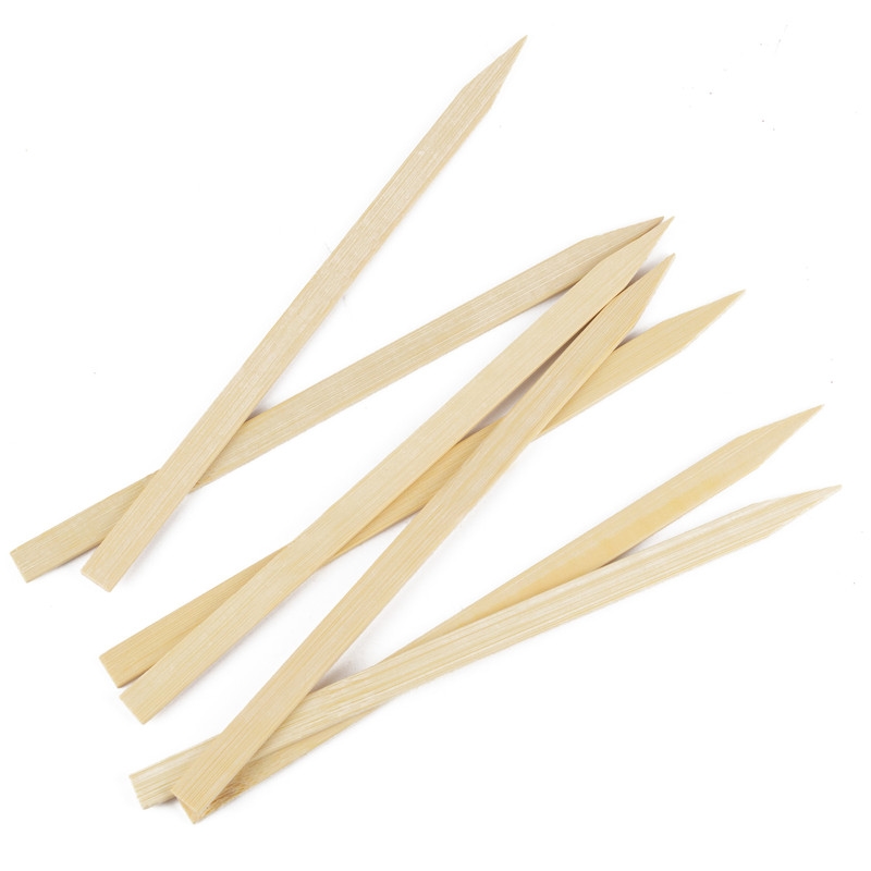 DayBays 10000 Stk. Flachspieße aus 100% Bambus 25 cm Flache für Kebap (Adana) mit Scharfe und Flache Spitze Image