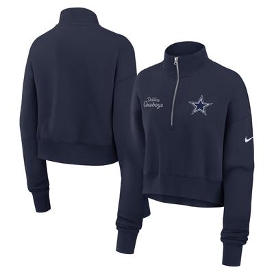 Dallas Cowboys Nike Phoenix 1/4 Reißverschluss Oberteil - Damen Image
