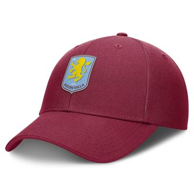 Aston Villa Core Strukturierte verstellbare Kappe – Bordeauxrot – Unisex Image
