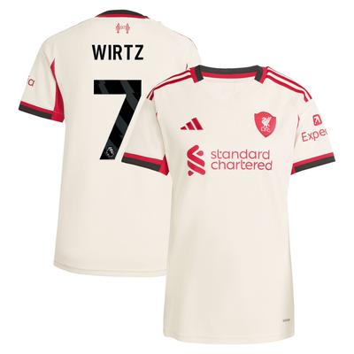 Liverpool adidas Auswärtstrikot 2025-26 - Damen mit Aufdruck Wirtz 7 Image
