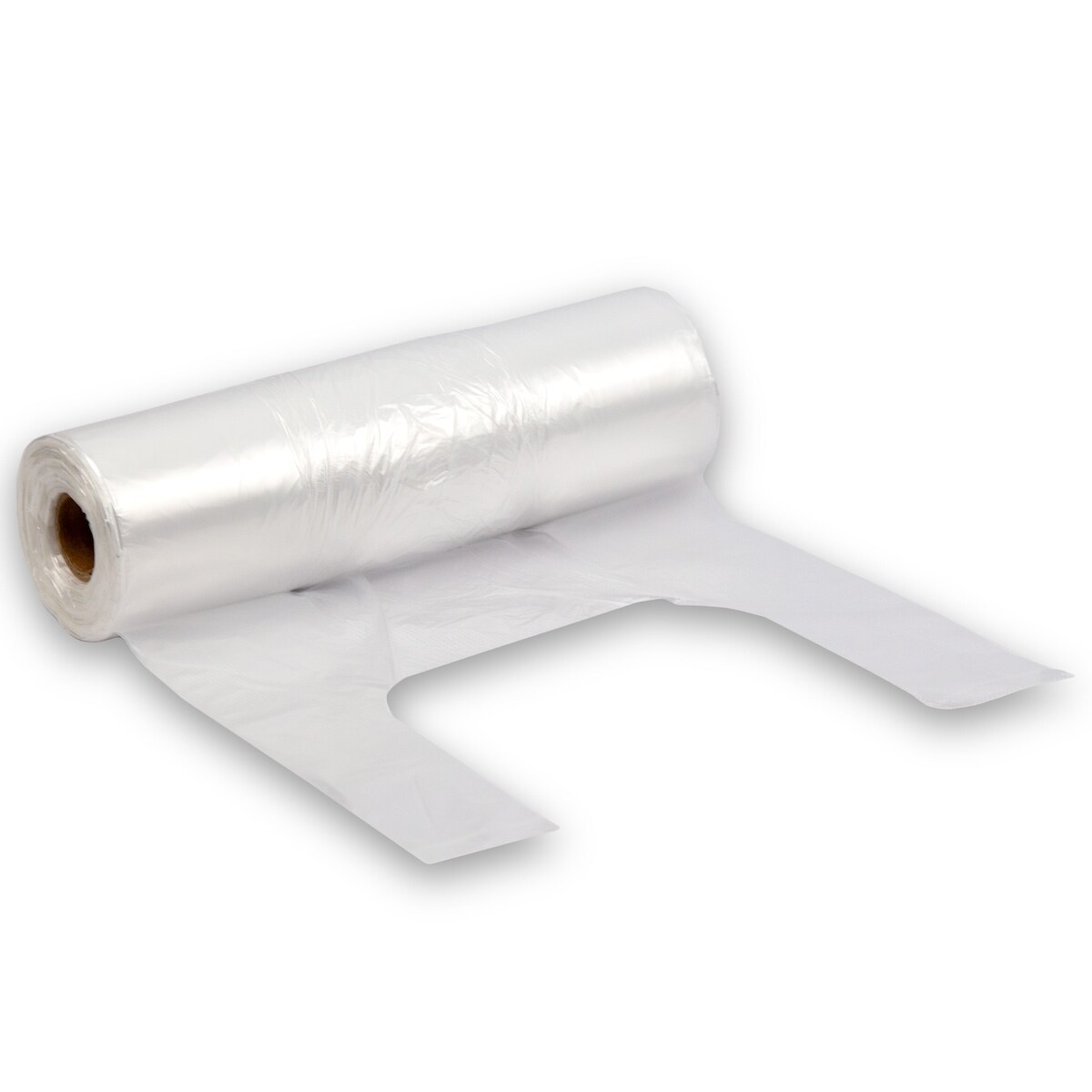 DayBays 8000 Stk. Knotenbeutel auf Rolle 3 Kg 22+12x42 cm HDPE Transparent Image