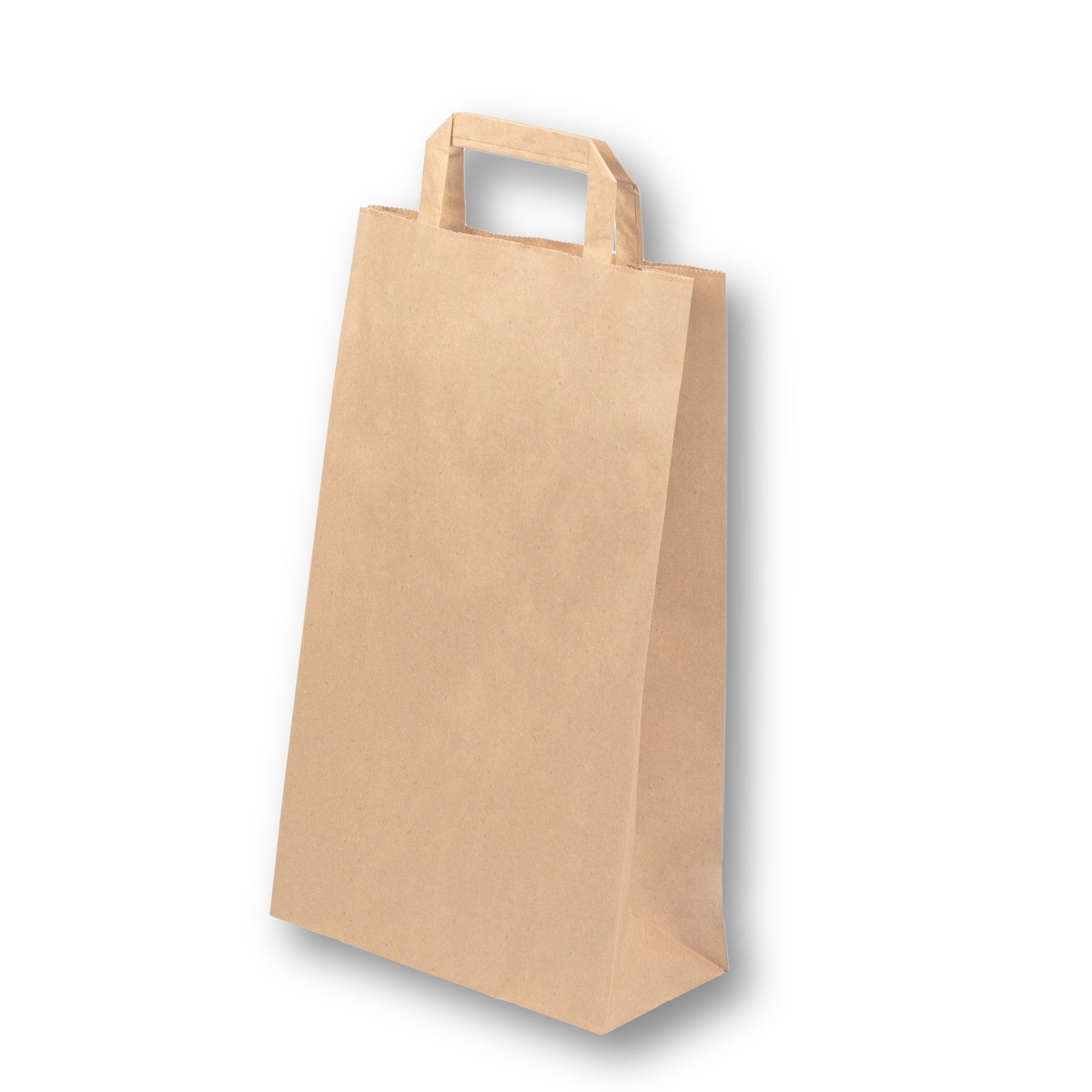 DayBays 2000 Stk. Papiertüten 32+12x41 cm Braun mit Flachhenkel Image