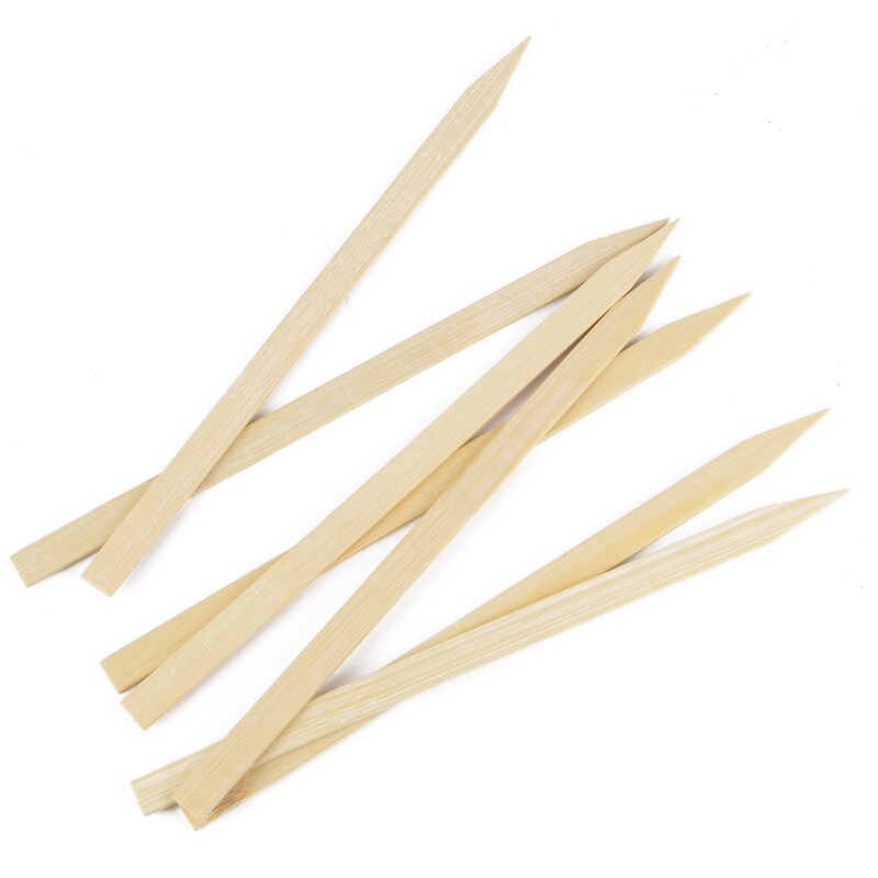 DayBays 2000 Stk. Flachspieße aus 100% Bambus 25 cm Flache für Kebap (Adana) mit Scharfe und Flache Spitze Image