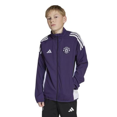 Manchester United adidas Trainings Präsentationsjacke - Lila - Kinder Image