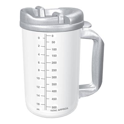 Whirley-DrinkWorks! Insulated Drinking Mug 20 oz. Clear Cup / Granite Lid Plastic Reusable (570986_CS)