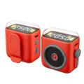 P6 mini altoparlante Bluetooth magnetico con clip, piccolo altoparlante Bluetooth portatile wireless con suono forte, orologio, luce notturna, supporto per scheda TF, per casa, ufficio, viaggi,