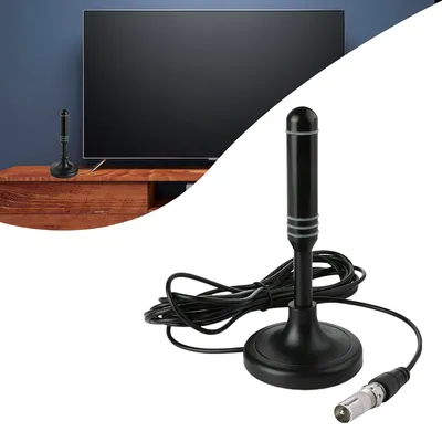 Tragbare TV-Antenne 300 cm Koaxialkabel Digitale Empfangsantenne DVB-T DVB-T2 DAB Indoor Outdoor Digital HD Freeview Antennenstecker a