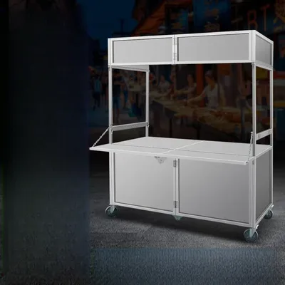 Foldable snack cart, movable, outdoor street stall night market cart