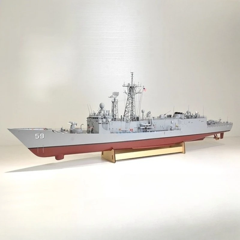 US Navy Perry FFG7 Fregatte RC Schiffsmodell 1/100 Fiberglas Rumpf Simulation Fertigkriegsschiff Elektrisches RC Spielzeug Erwachsene Sammlung Geschenk
