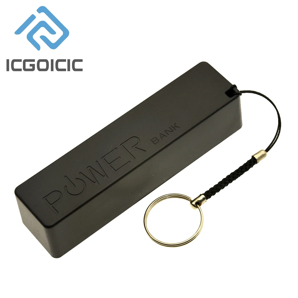 USB Power Bank Case Kit 18650 Batterieladegerät Modul DIY Box Shell mit Kabel für Arduino-Projekte Schwarz Image