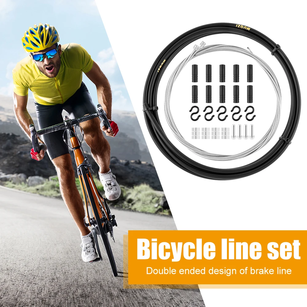 MUQZI MTB Rennrad Bremskabel Schaltleitung Set Zubehör Getriebe Rohr Kabel Draht Fahrrad Schaltgetriebe Bremskabel Set Image