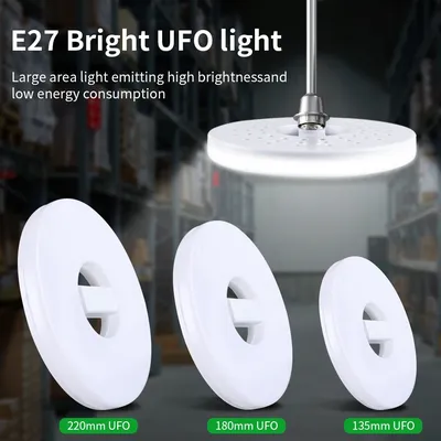 E27 LED Light Bulbs 220V 110V UFU LED Lamp Foldable LED Bulb E27 Super Bright Fluorescent Living Room Garage Lights Ceiling Lamp
