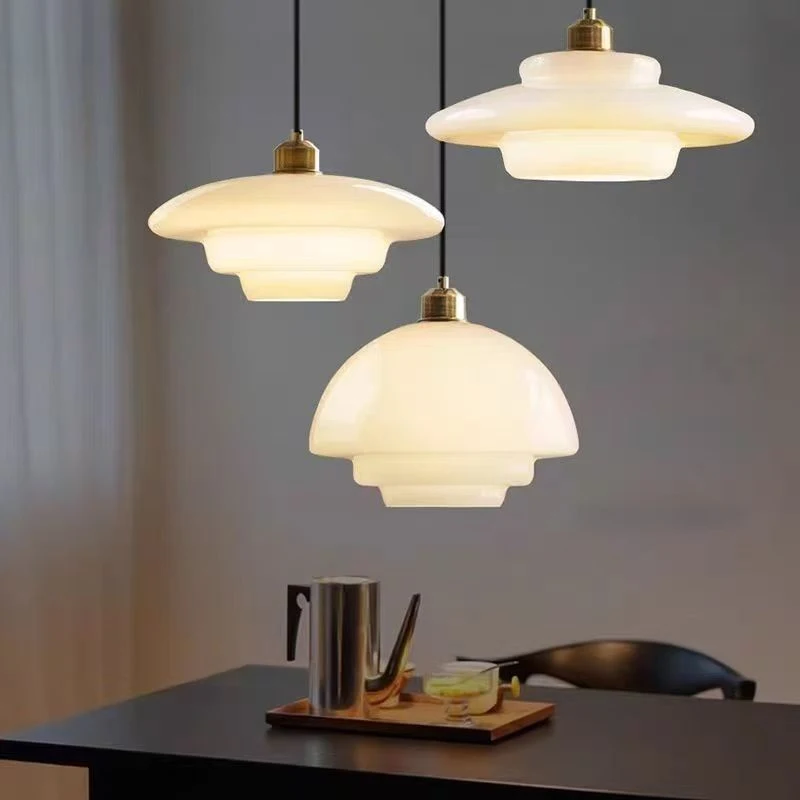 Vintage Glas Kronleuchter Milch Weiß E27 Basis Für Wohnzimmer Küche Esstisch Hotel Beleuchtung LED Innen Beleuchtung Leuchten