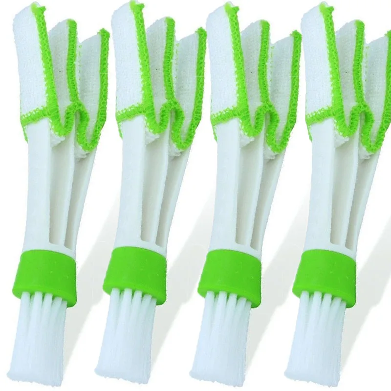 Auto Klimaanlage Vent Pinsel Mikrofaser Auto Kühlergrill Reiniger Auto Detaillierung Jalousien Duster Auto Reinigung Pinsel Innen zubehör Image