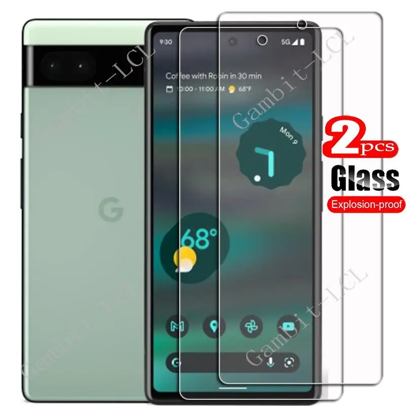 For Google Pixel 6A Tempered Glass Protective On Pixel6a GX7AS, GB62Z, G1AZG 6.1Inch Screen Protector SmartPhone Cover Film
