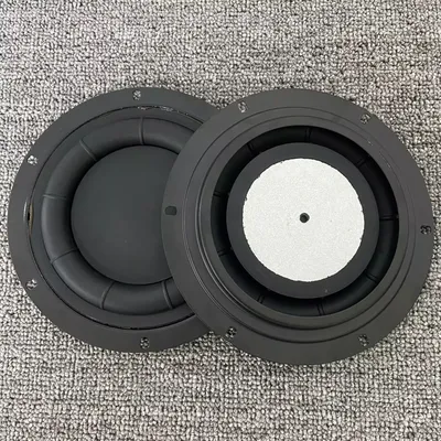 GHXAMP 6.5 Inch 165mm Bass Round Diaphragm with Mounting Bracket Passive Radiator Bass Enhancer 2PCS