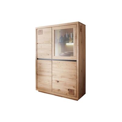 3S Frankenmöbel »Cara« Massivholz Highboard I WZ-0159 / Wildeiche Image