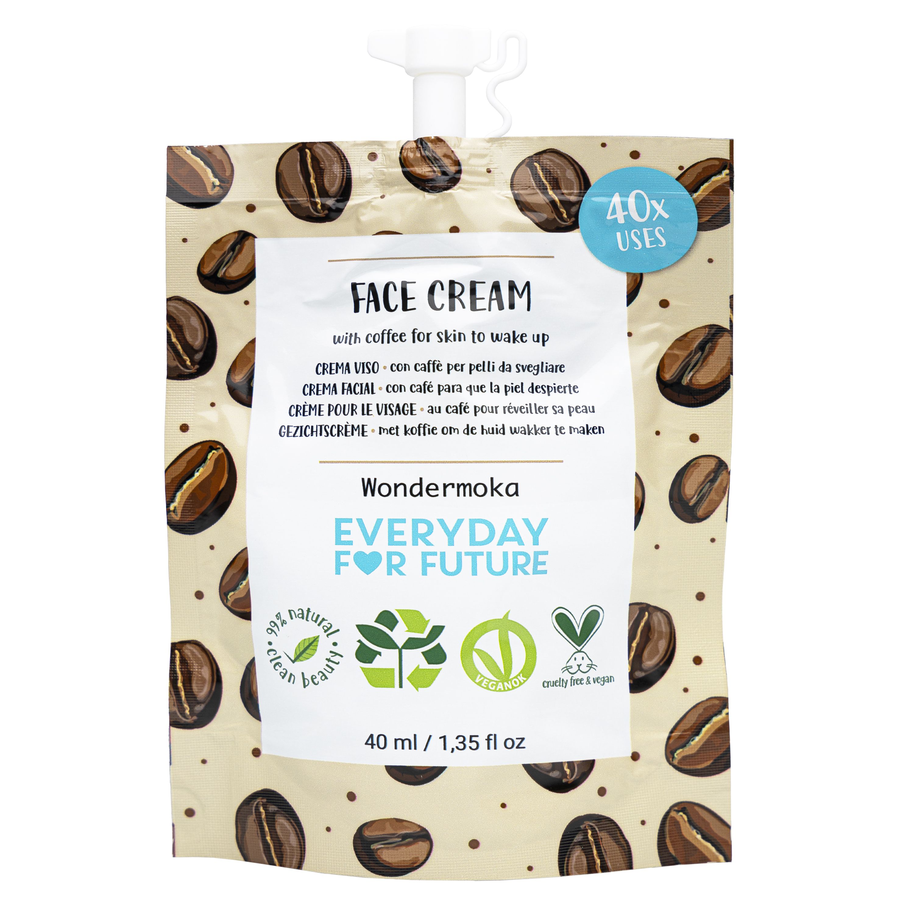 Everyday For Future - Crema Viso Energizzante 40 ml Wondermoka