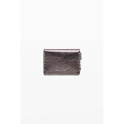 Small convertible metallic wallet