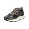 Sneaker NERO GIARDINI "Nero Giardini Sneaker Leder/Synthetik", Damen, Gr. 39, schwarz kombi, Leder, Synthetik, casual, Schuhe