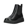 Stiefelette TOM TAILOR "Tom Tailor Stiefelette Lederimitat/Textil", Damen, Gr. 39, schwarz, Lederimitat, Textil, casual, Schuhe