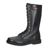 Schnürstiefel KICKERS "Kickers Stiefel Leder", Damen, Gr. 38, schwarz, Leder, casual, Schuhe