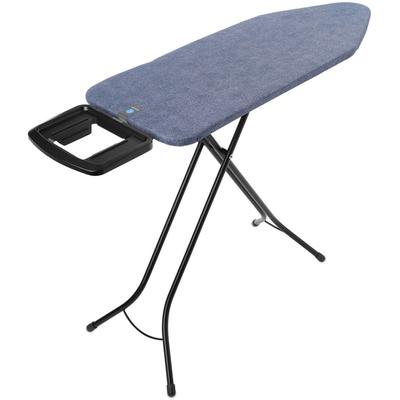 Bügelbrett BRABANTIA "Bügeltisch C, 124 x 45 cm, Dst-Mulde Solide", blau (denim blau), B:48cm T:75cm, Bügelbretter, Fairtrade-zertifiziert Image