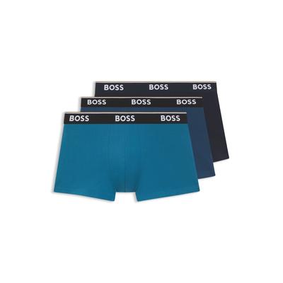 Trunk BOSS "3P Power", Herren, Gr. XL, lila (open miscellaneous 965), Jersey, Obermaterial: 95% Baumwolle, 5% Elasthan, körpernah, Unterhosen, mit BOSS Schriftzug auf dem Bund Image