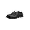 Slipper TOMMY HILFIGER "HILFIGER COMFORT LWT LTH LOAFER", Herren, Gr. 45, schwarz, Nappaleder, klassisch, Schuhe, Abendschuh, Loafer, Businessschuh mit abgesteppter Naht