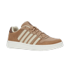 Sneaker K-SWISS "COURT PALISADES", Gr. 47, indian tan, snow weiß, crème brulee, soft silt, Leder, sportlich, Schuhe