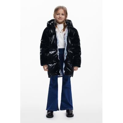 Long shiny padded jacket