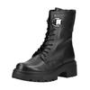 Schnürstiefelette GABOR "Gabor Stiefelette Glattleder", Damen, Gr. 38, schwarz, Glattleder, casual, Schuhe