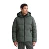 Daunenjacke MARC O'POLO, Herren, Gr. L, grün (mangrove), Web, Obermaterial: 100% Polyester. Futter: 100% Polyamid. Füllung: 70% Daunen, 30% Federn, casual, Jacken, mit 2-Wege-Zipper und abnehmbarer Kapuze