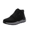 Sneakerboots RIEKER, Herren, Gr. 43, schwarz, Nubukleder, casual, Schuhe, Schnürboots, High Top Sneaker, Stiefelette mit riekerTEX-Membran