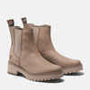 Schnürboots TIMBERLAND "CARNABY COOL MID CHELSEA BOOT", Gr. 37,5, grau (taupe gray), Leder, sportlich, Schuhe, Stiefelette, Winterschuhe, Ankle Boots
