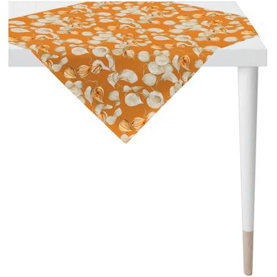 Mitteldecke APELT "3400", orange,beige, B:85cm L:85cm, Baumwolle, Polyester, Tischdecken Image
