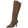 High-Heel-Stiefel NERO GIARDINI "Nero Giardini Stiefel Leder/Synthetik", Damen, Gr. 38, braun, Leder, Synthetik, casual, Schuhe