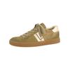 Sneaker PAUL GREEN "Paul Green Sneaker Veloursleder", Damen, Gr. 42, grün (grün, gold), Veloursleder, casual, Schuhe