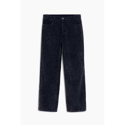 Washed corduroy trousers