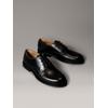 Schnürschuh CALVIN KLEIN "ESS RUBBER DERBY LTH", Herren, Gr. 41, schwarz, Leder, unifarben, klassisch, Schuhe, Anzugschuh, Business-Schnürer, Klassik-Schnürschuh mit CK-Markenlogo