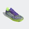 Fußballschuh ADIDAS PERFORMANCE "F50 LEAGUE FG/MG", Gr. 42,5, purrus, ftwwht, luclem, Synthetik, Textil, sportlich, Schuhe, geeignet für Rasen- und Kunstrasenplätze