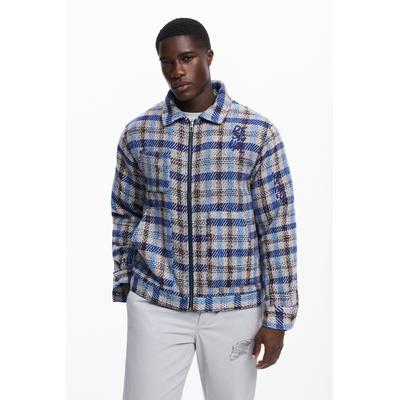 Checkered jacket with pockets