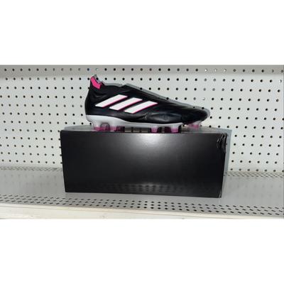 Adidas Shoes | Adidas Copa Pure+ Fg Mens Leather Laceless Soccer Cleats Size 8 Black Hq8895 | Color: Black/Pink | Size: 8