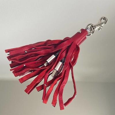 Anthropologie Computers, Laptops & Parts | Anthropologie Tassel Bag Charm Keychain Iphone Usb Charger Nwot | Color: Red | Size: Os