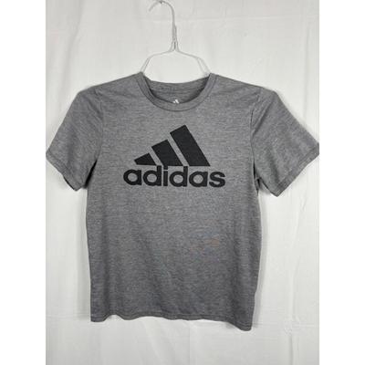 Adidas Shirts & Tops | Adidas Boys' Logo T-Shirt Charcoal Grey - M - 10-12 Year Olds | Color: Gray | Size: Mb