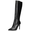High-Heel-Stiefel NERO GIARDINI "Nero Giardini Stiefel Leder", Damen, Gr. 39, schwarz, Leder, casual, Schuhe